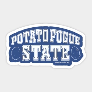 Potato Fugue State - white Sticker